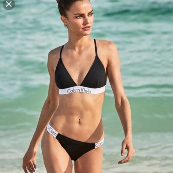 calvin klein logo bikini
